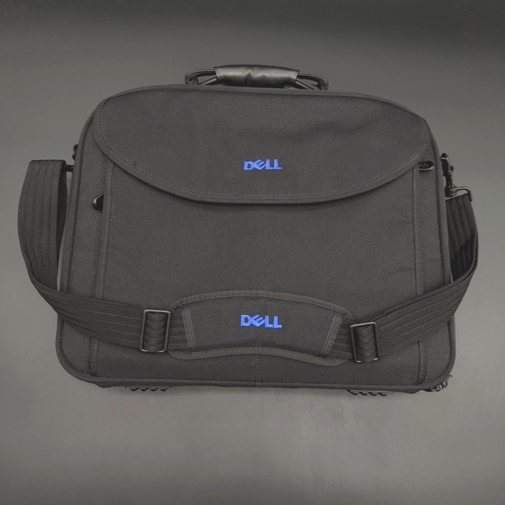 Dell Deluxe Laptop Computer Carrying Case Shoulder Messenger Tote Bag, Black